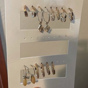 Gold Earring hoop multi pack